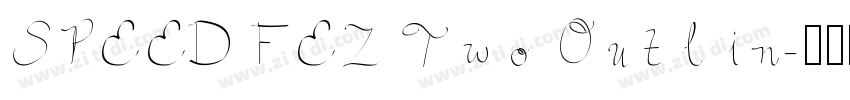 SPEED FEZ Two Outlin字体转换